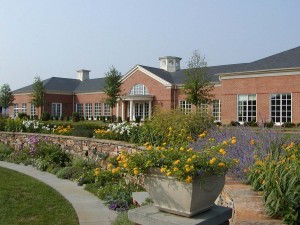 A photo of the Lora M. Robins library.