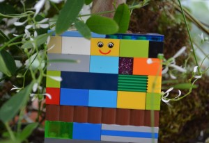 Lego brick planter