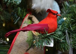 Red cardinal ornament you'll find these and more at Cheers to Shopping