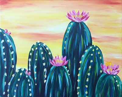 Cute Cactus Wine Glasses with Paint Nite with Grace - Salt Lake City and  Ogden , 01/21/2024 - Paint Nite